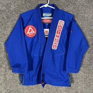Gracie Jiu-Jitsu Gracie Barra BJJ Gi Jacket Boys XS Y4 Blue Equipe Edition Top
